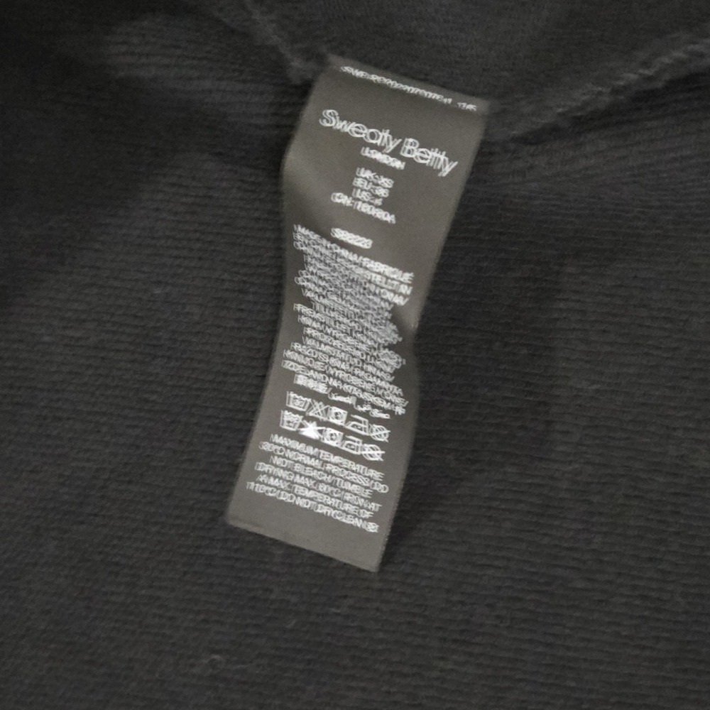 Anthopologie Sweaty Betty Revive T-Shirt Fit & Flare Athleisure Black Dress Sz 4 - Picture 11 of 14